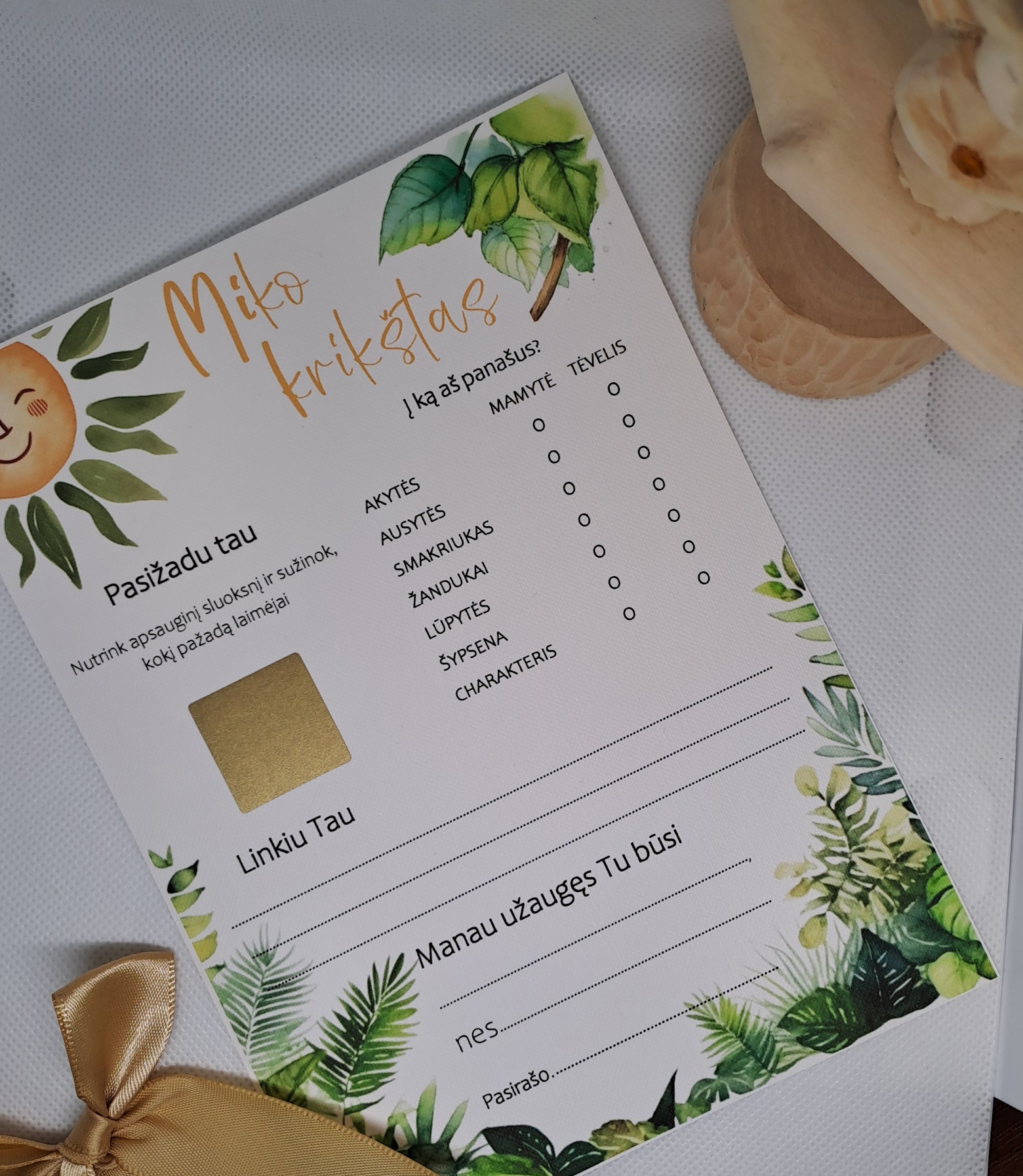 Krikštynų žaidimas DŽIUNGLĖS