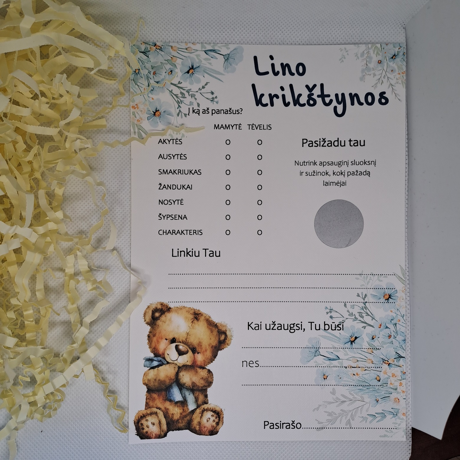 Krikštynų žaidimas LINAS