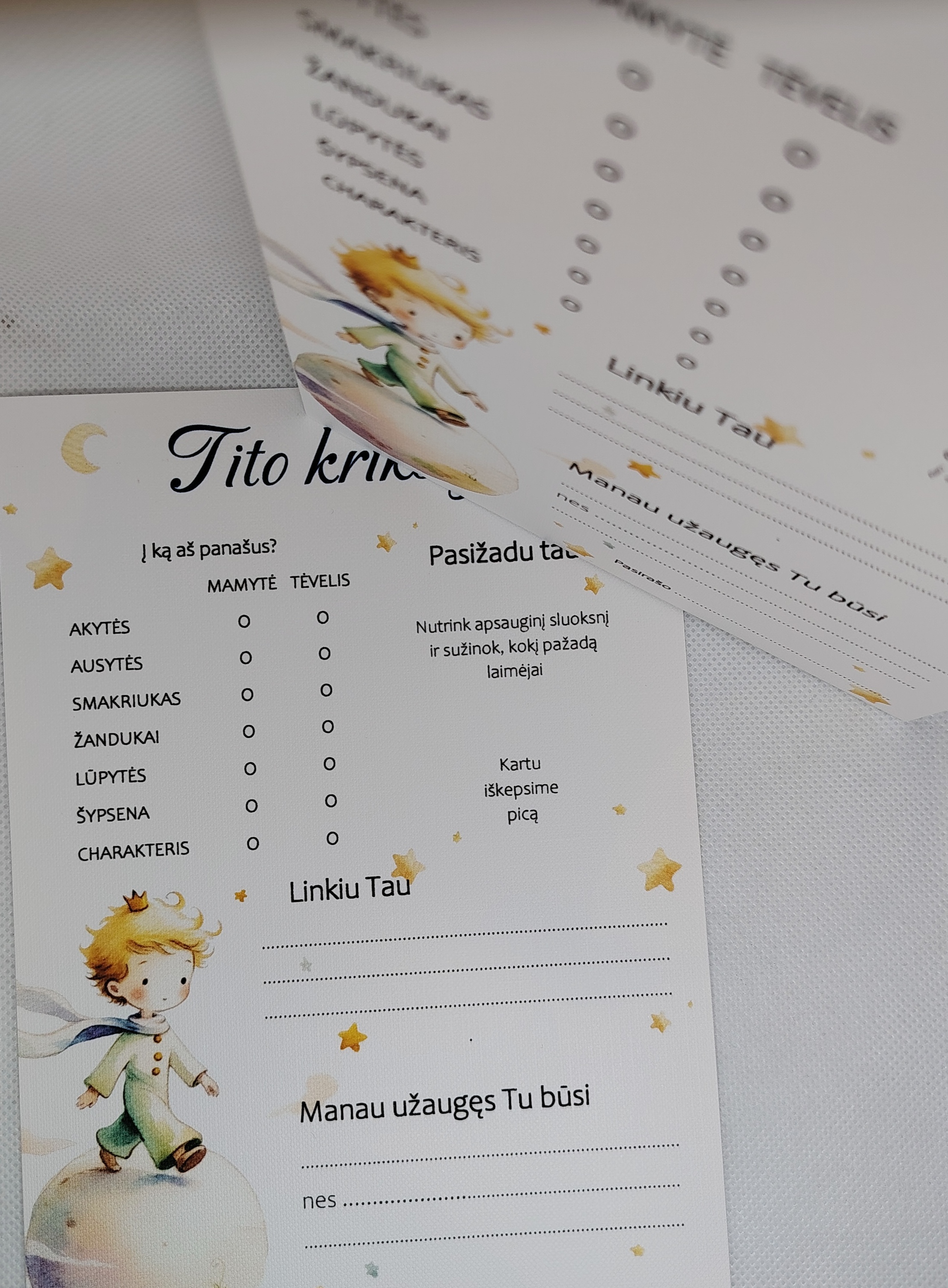 Krikštynų žaidimas MAŽASIS PRINCAS 1