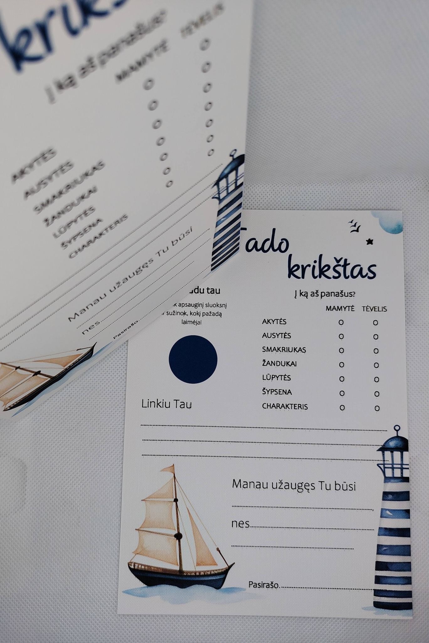 Krikštynų žaidimas TADAS