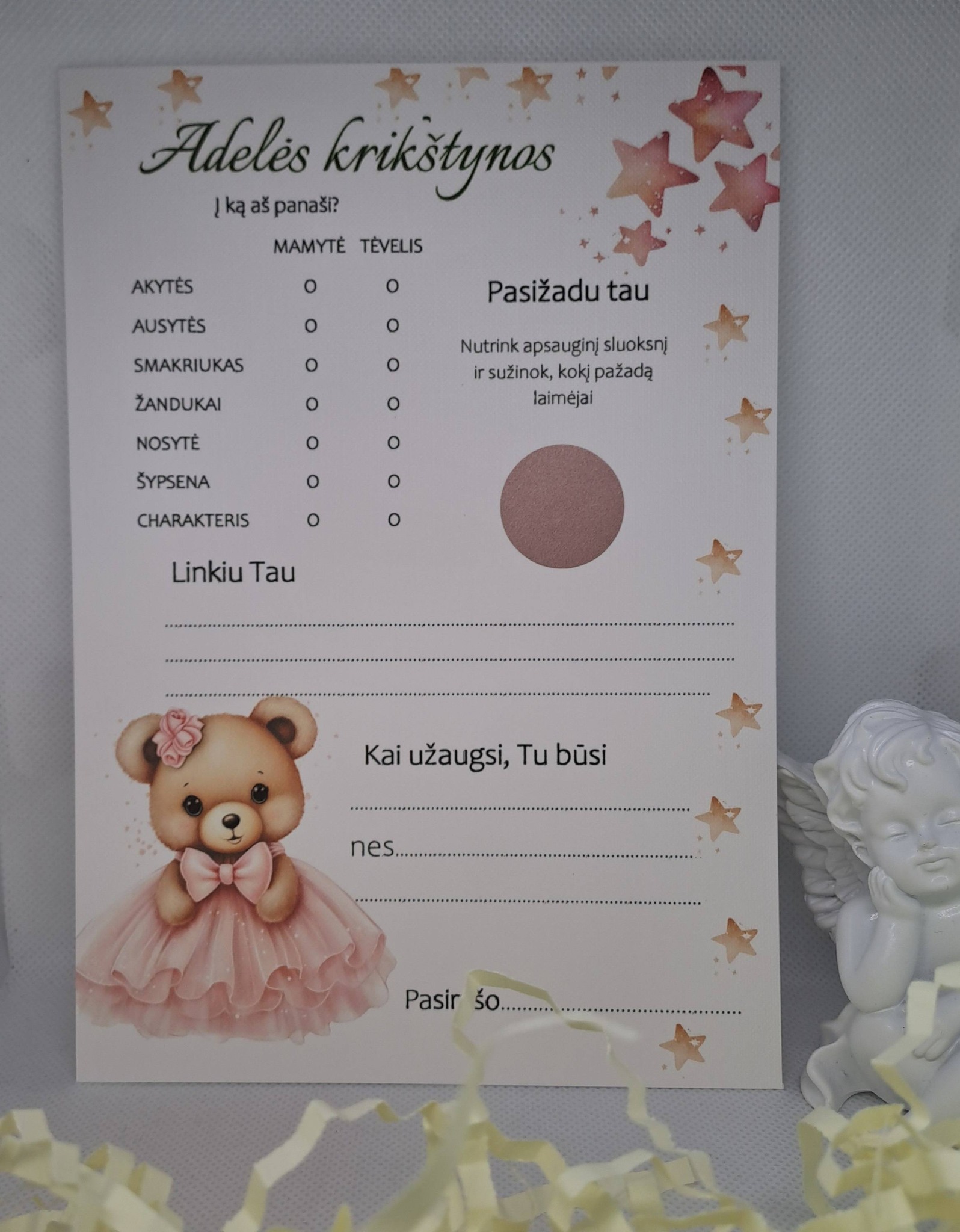 Krikštynų žaidimas ADELĖ