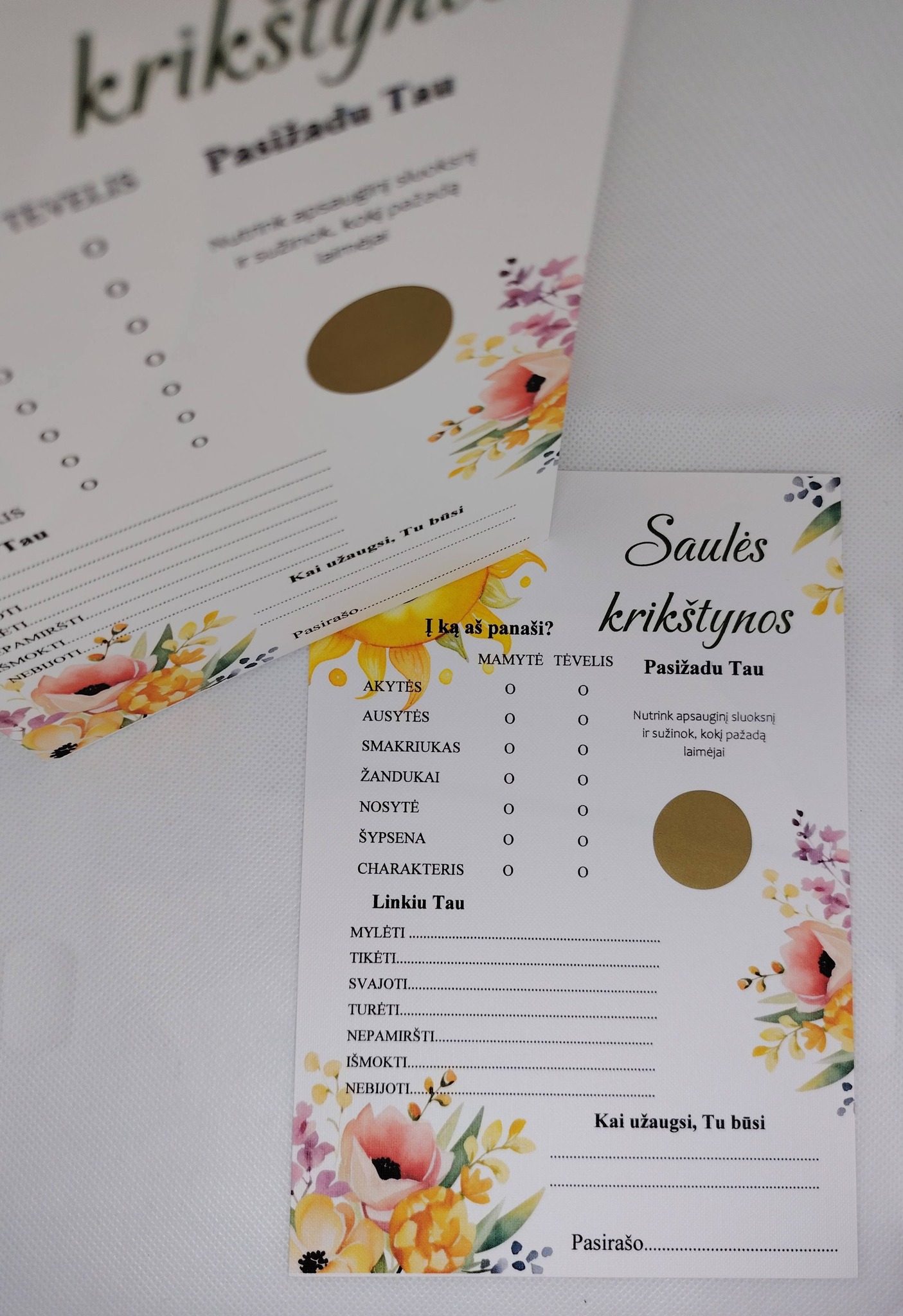 Krikštynų žaidimas SAULĖ