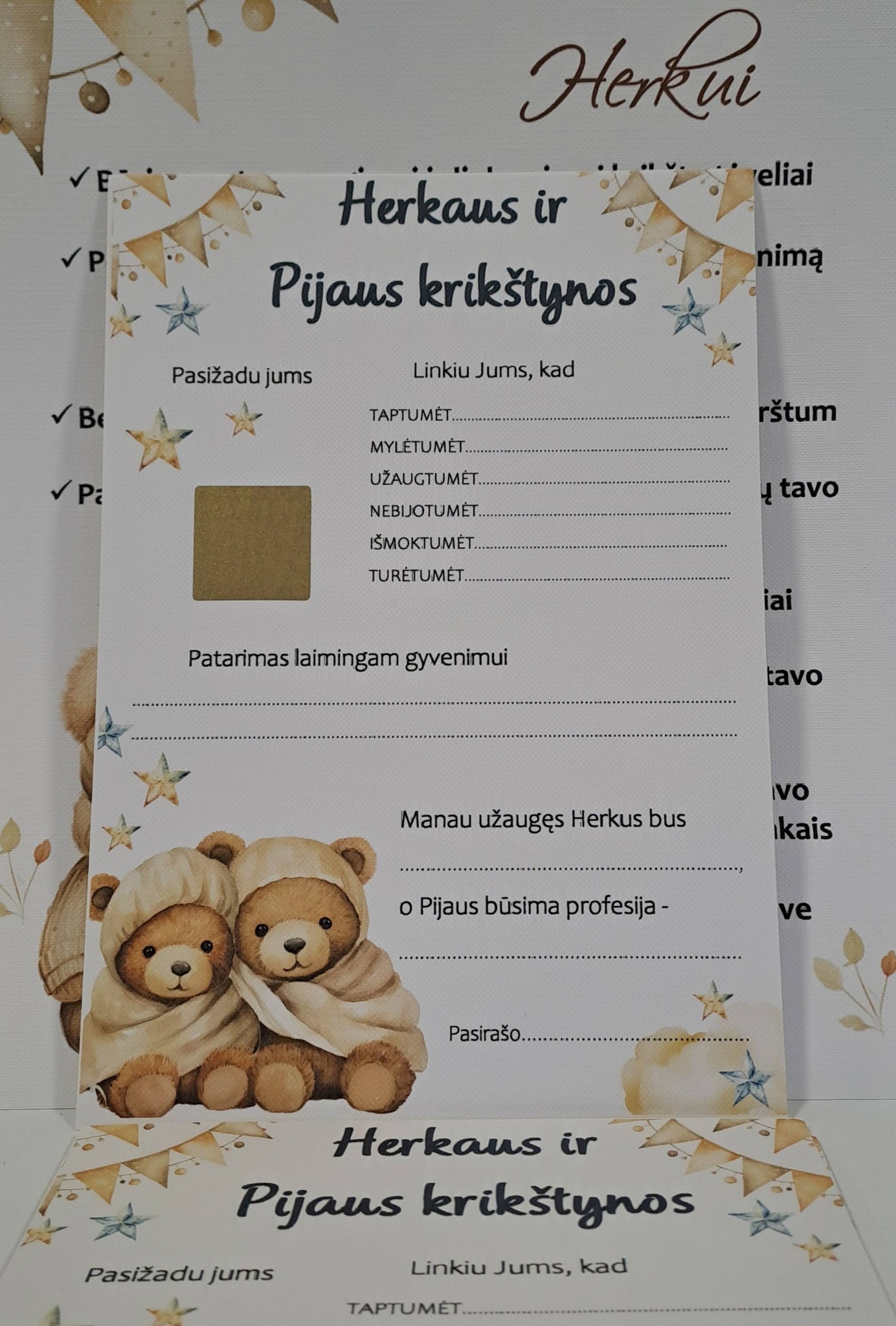 Krikštynų žaidimas dviems