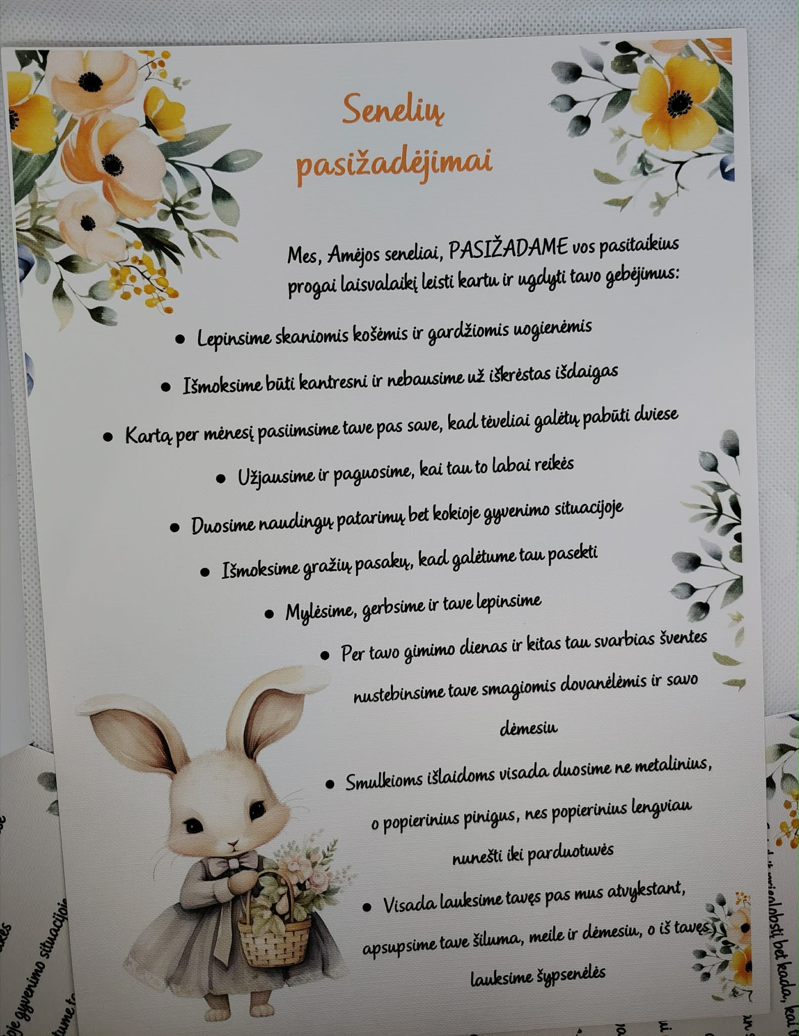 Senelių pasižadėjimai