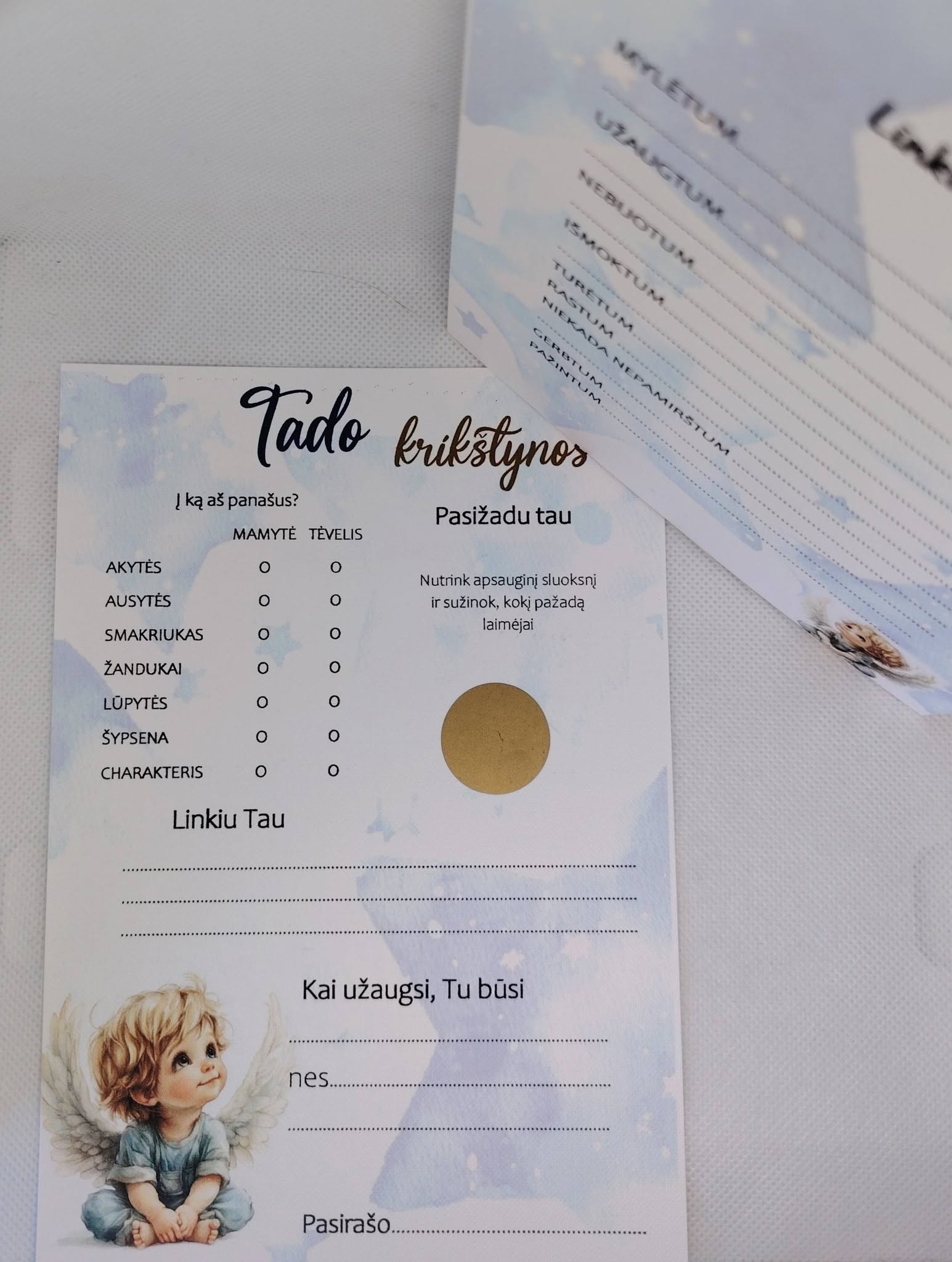 Dvipusė anketa TADAS