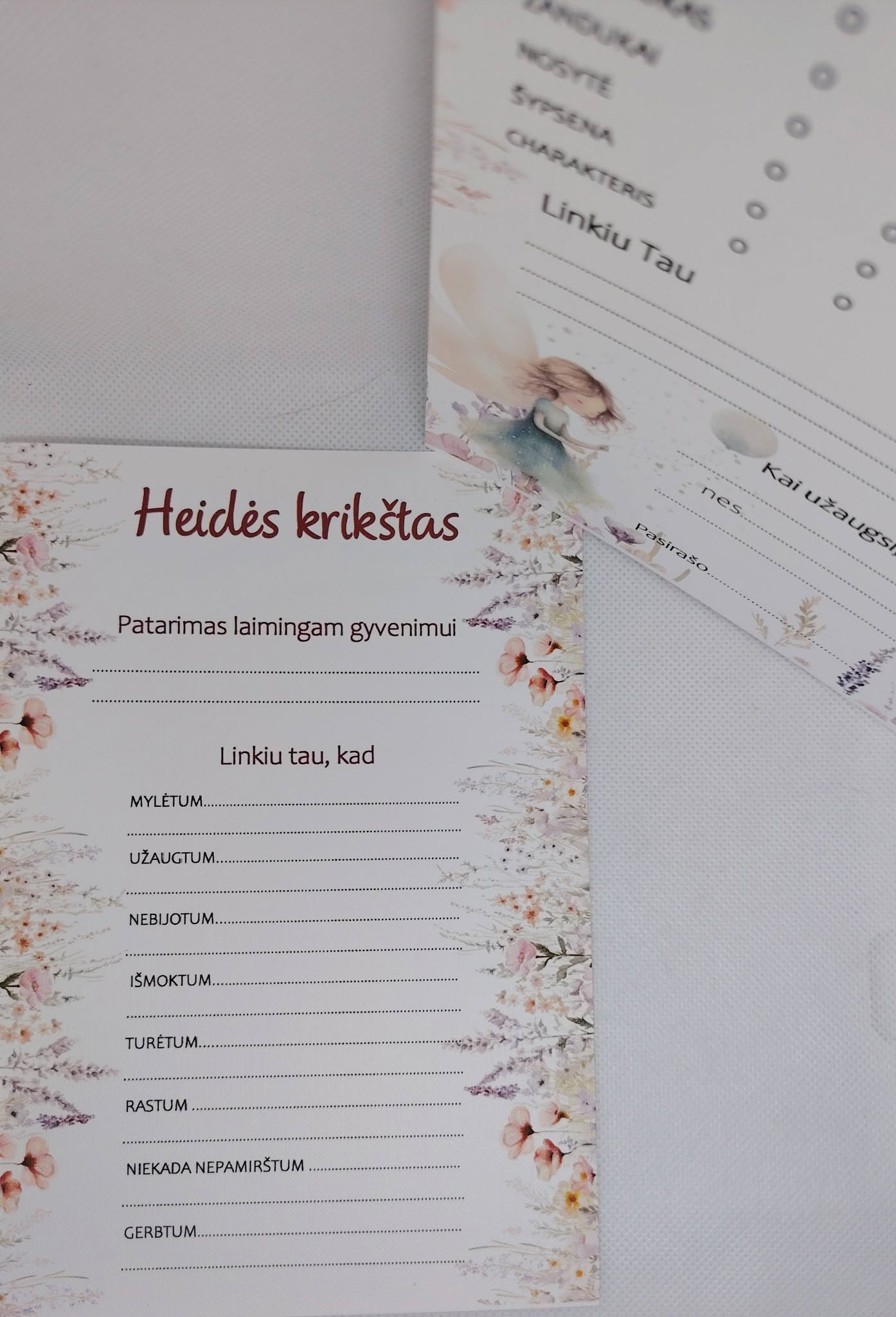 Dvipusė anketa HEIDĖ
