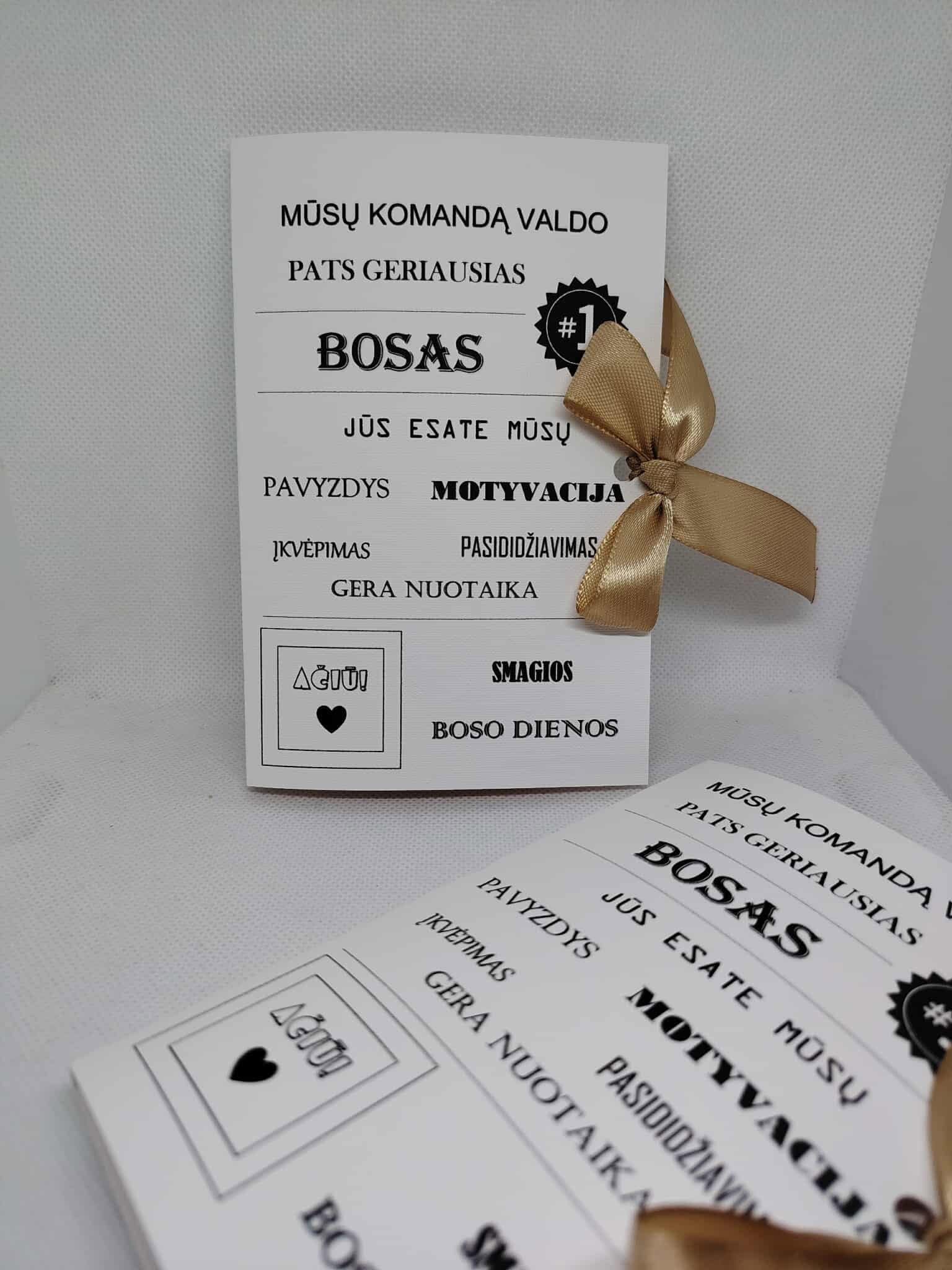Sveikinimas Boso dienos proga